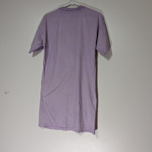 *3/$10* Adidas Essentials 3-Stripes Jersey Boyfriend Tee Dress Mauve Size XS - Picture 4 of 5